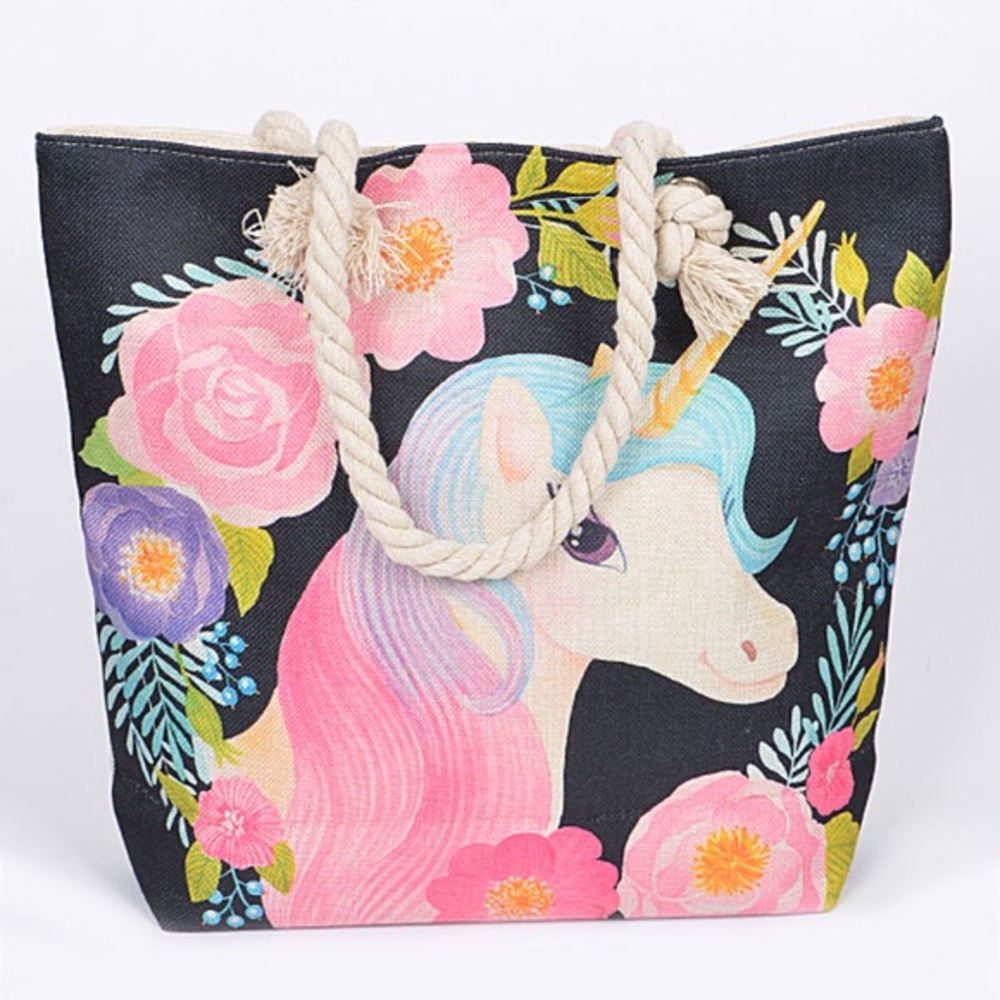 Adorable 🦄 unicorn cotton tote bag! Final price